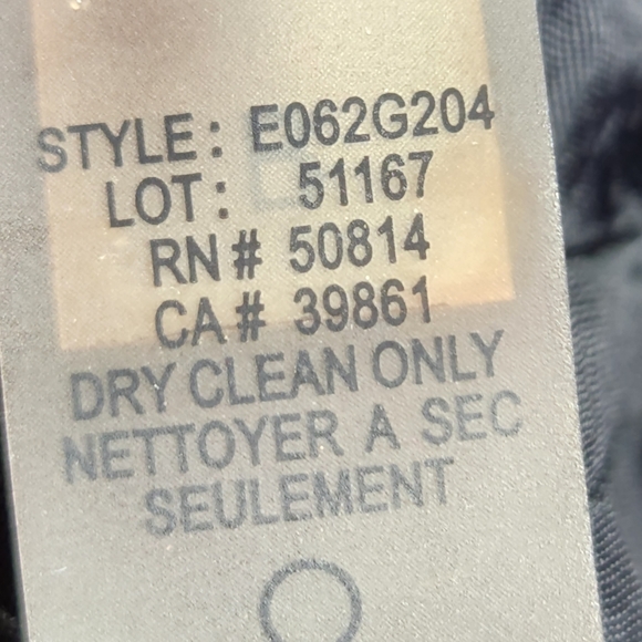 Tahari Black w/Stitching Pinstripes Wide Leg Dress Pants Size 2 - Picture 10 of 10